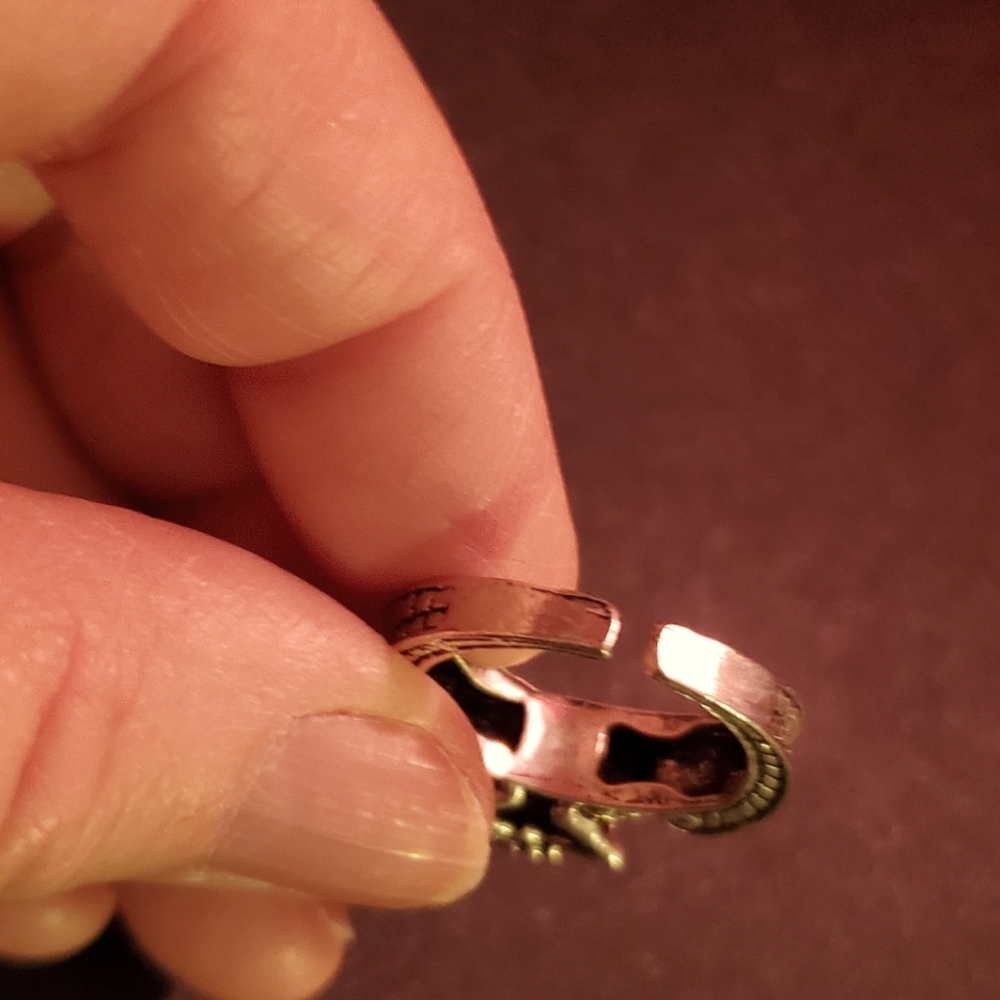"Evil Eye" Unisex God and Goddess ring size 8 - Picture 6 of 7